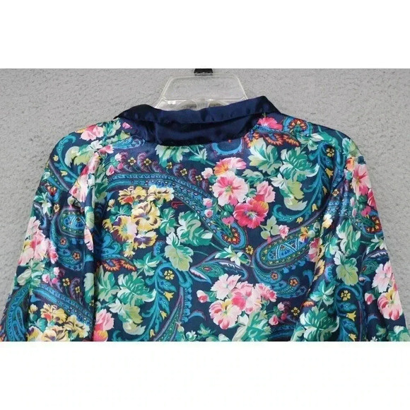 Victoria's Secret Gold Label 90's Satin Sleepshirt-Long Sleeves-Medium-Hi Lo - Picture 6 of 6